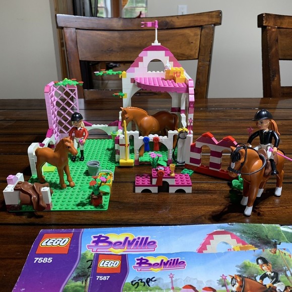LEGO Belville Sets Horse Stable 7587 Jumping 7585 Award Stand